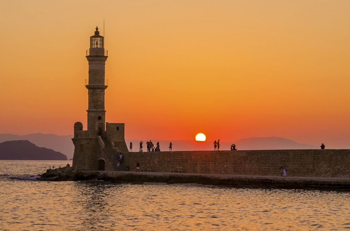 Lighthouse in Chania Crete
